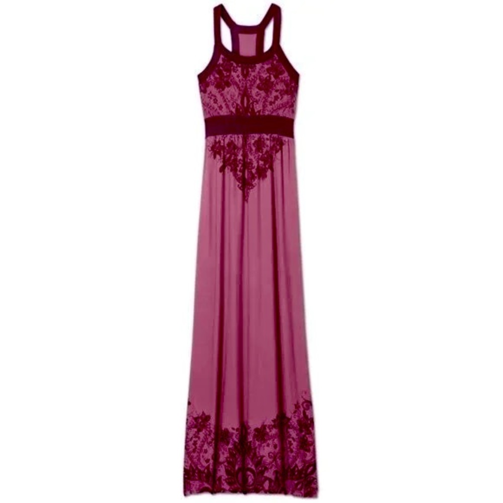 Athleta Rio fair isle racerback maxi dress